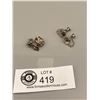 Image 1 : 1950's Sterling Rose Pin & Earrings