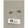 Image 2 : Very Nice Quality Sterling and Turquoise Hoop Earrings