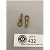 Image 1 : 3 Antique Gold Plated Pocket Watch Chain Catches