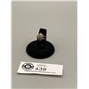 Image 1 : Intersting Sterling Ring with Oval Stone