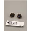 Image 2 : Fabulous Pair of Sterling and Cat's Eye Earrings