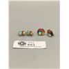 Image 1 : A Nice Pair of 1950's Coloured Rhinestone Earrings