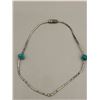 Image 2 : Silver Bead and Turquoise Bracelet