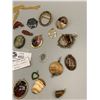 Image 2 : Large Lot of Polished Stone Pendants Cabuchons and Findings