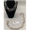 Image 1 : Weiss Superlong Rhinestone Necklace and Beautiful Collar Necklace