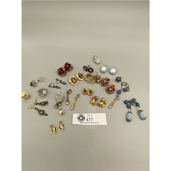 19 Pairs of Vintage Earrings