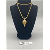 Image 1 : Necklace with Brass Urn/ Stash Box Pendant