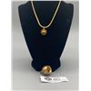 Image 2 : Necklace with Brass Urn/ Stash Box Pendant