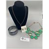 Image 1 : 4 Pieces Kate Spade NY Saturday Zig Zig Bracelet 14k Gold Filled Earrings and 2 Necklaces