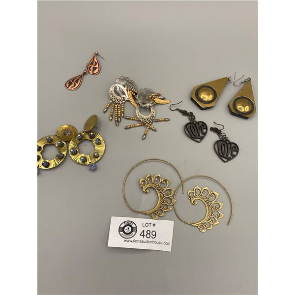 Lot of Assorted Metal Earrings