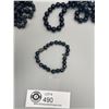 Image 3 : 2 Piece Black Glass and Bog Oak Bead Necklace