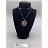 Image 1 : Sterling 925 Mother's Day 1975 Pendant and Necklace 17.18 Grams
