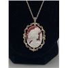 Image 2 : Elegant 925 Resin Cameo Pendant