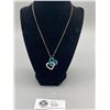 Image 2 : 925 and Faux Opal Necklace