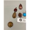 Image 2 : Lot of 10 Polished Stone Pendants