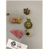 Image 2 : Lot of Semi Precious Brooches