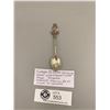 Image 1 : Vintage Sterling Silver Souvenir Spoon w Enamel Indian Head 9.4 Gr