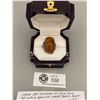 Image 2 : Large Art Nouveau Sterling Silver Ring Set w Genuine Large Amber Ring Size 7.25