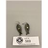 Image 2 : Very Nice Set of Old Vintage Green Bakelight Earrings