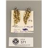 Image 2 : Large Napier Gold and Silver Tone Clip on Earrings with Pearls