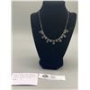 Image 1 : Very Pretty Art Deco Czech Glass Necklace on a Sterling Silver Chain