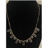 Image 2 : Very Pretty Art Deco Czech Glass Necklace on a Sterling Silver Chain