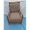 Image 2 : Tommy Bahama Rattan Armchair w/ Woven Accents 26"x20"x36" Back Ht.