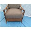 Image 3 : Tommy Bahama Rattan Armchair w/ Woven Accents 26"x20"x36" Back Ht.