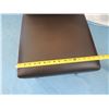 Image 7 : Crate & Barrel Espresso Upholstered Chair 17"x13"x35" Back Ht.