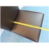 Image 8 : Crate & Barrel Espresso Upholstered Chair 17"x13"x35" Back Ht.