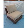 Image 2 : Woven Lounge Chair w/ Cushions 30" x 29" x 30" Back Ht.