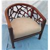 Image 1 : Crate & Barrel Geometric Armchair 29"x25"x31" Back Ht. (protective rubber guards on front are remova
