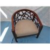 Image 2 : Crate & Barrel Geometric Armchair 29"x25"x31" Back Ht. (protective rubber guards on front are remova