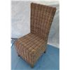 Image 1 : Woven Rattan Chair (no cushion) 18"x17"x41" Back Ht.