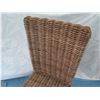Image 3 : Woven Rattan Chair (no cushion) 18"x17"x41" Back Ht.