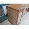 Image 12 : Large 4-Piece Solid Wood Entertainment Center w/ Cabinet & 6 Drawers 120"x30"x43"H