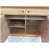 Image 7 : Large 4-Piece Solid Wood Entertainment Center w/ Cabinet & 6 Drawers 120"x30"x43"H