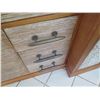 Image 8 : Large 4-Piece Solid Wood Entertainment Center w/ Cabinet & 6 Drawers 120"x30"x43"H