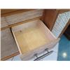 Image 9 : Large 4-Piece Solid Wood Entertainment Center w/ Cabinet & 6 Drawers 120"x30"x43"H