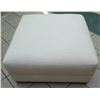 Image 1 : Restoration Hardware White Ottoman (or Large Modular Seat) 35"x35"x18" Ht.