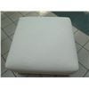 Image 2 : Restoration Hardware White Ottoman (or Large Modular Seat) 35"x35"x18" Ht.
