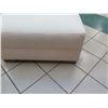 Image 3 : Restoration Hardware White Ottoman (or Large Modular Seat) 35"x35"x18" Ht.