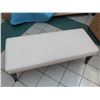 Image 2 : Crate & Barrel Upholstered Bench w/ Metal Stud Detail 52"x20"x18" Ht.