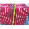 Image 9 : Qty 4 Striped Red Seat Cushions 26"x22"x7" and 4 Back Cushions 24"x20"x5"