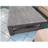 Image 3 : Large Solid Wood Coffee Table, Distressed Finish 55"x39"x14"H