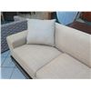 Image 10 : Edward Ferrell Sectional Sofa Sleeper Bed w/ Etched Wooden Base, 120"x75"x27"H