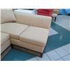 Image 4 : Edward Ferrell Sectional Sofa Sleeper Bed w/ Etched Wooden Base, 120"x75"x27"H