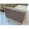 Image 4 : Synthetic Woven Rope Lounger w/ Tan Seat Cushion 6ft X 5ft X 4ft