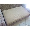 Image 6 : Synthetic Woven Rope Lounger w/ Tan Seat Cushion 6ft X 5ft X 4ft