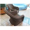 Image 9 : Qty 2 Barrel-Back Outlook Woven Rattan Chairs 32" x 25" x 35" Back Ht.